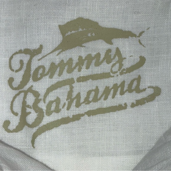 Tommy Bahama Linen Shirt Mens Large White Relax Button Up Long Sleeve Casual - Picture 7 of 8